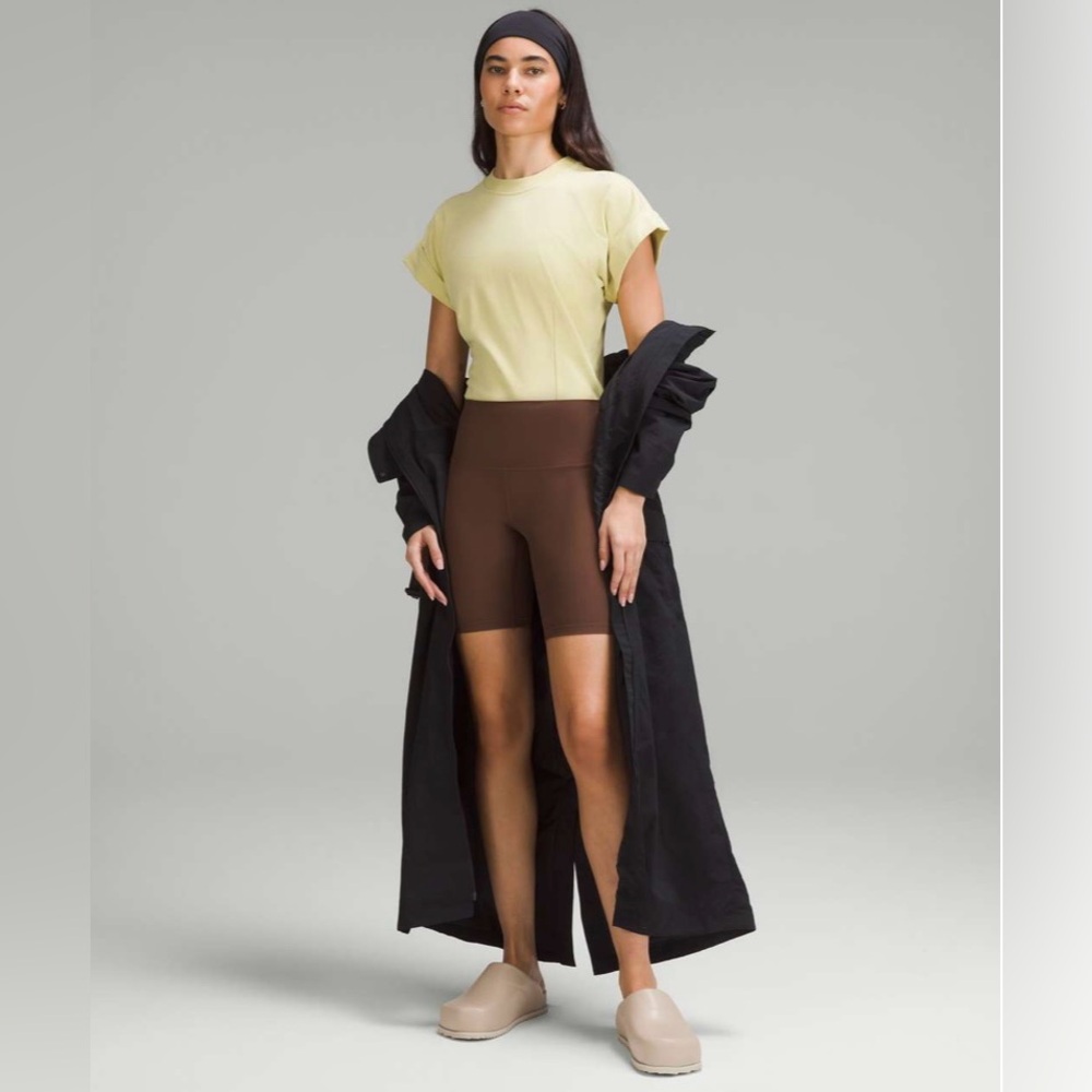 Lululemon Heavyweight Cotton T-Shirt Bodysuit in Finch Yellow